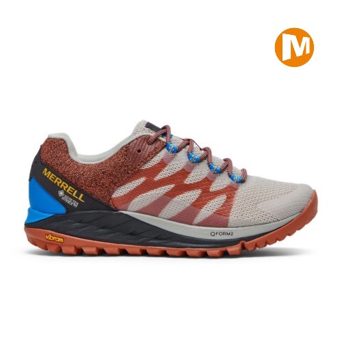 Merrell Antora 2 GORE-TEX Laufschuhe Damen Grau/Braun [DE-FZHUY]
